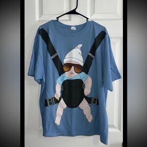 Anvil Vintage The Hangover Movie Graphic Print T-Shirt Blue Men’s 2XL